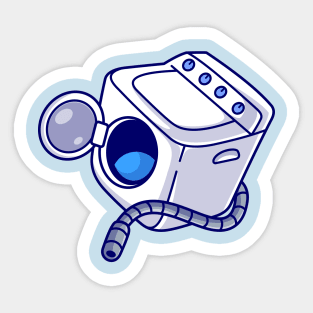 Washing Machine Cartoon Sticker